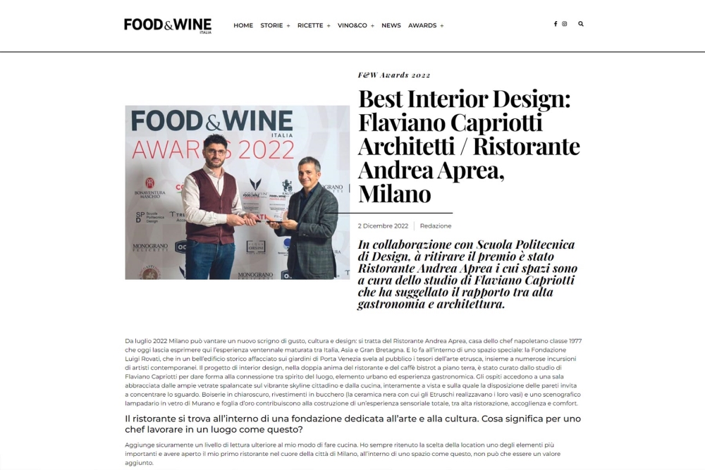 Flaviano Capriotti - FCA NEWS FOODANDWINE APREA